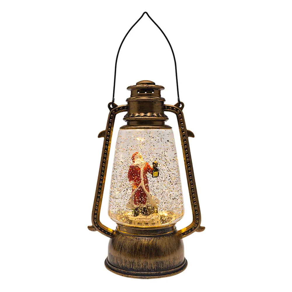 82720365 Фонарь "Санта Клаус" 17x15.5x28 см пластик черный STLM-1401565 Santreyd  - Вид №2