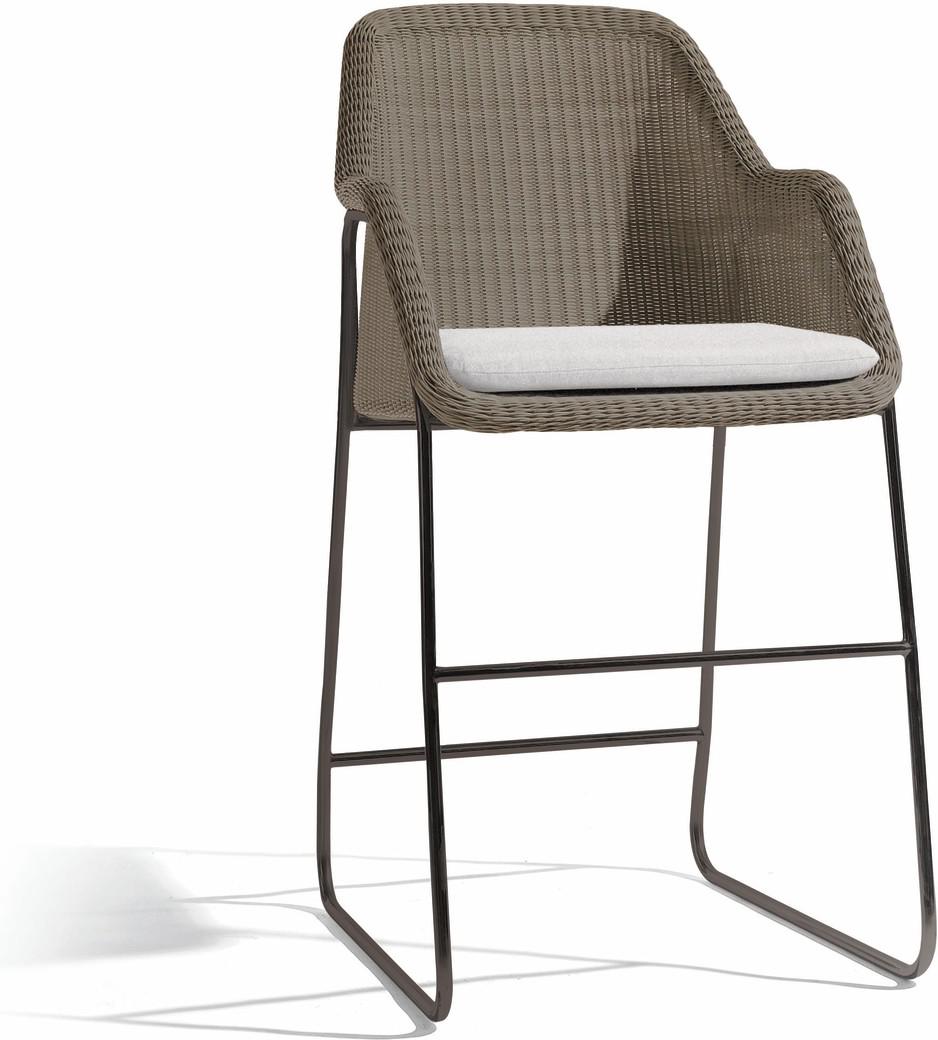 Барный стул 60 лава шнур 2мм орешник Manutti Mood MNST634