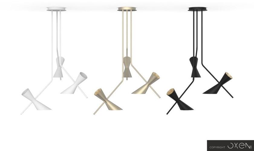 NEXO LUCE Светодиодный подвесной светильник из стали Oxen pendant lamp 7008a1 - a5 - Вид №9