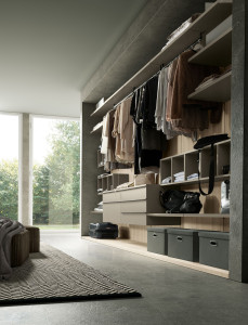 Деревянная секционная гардеробная