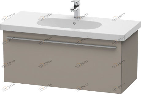 XL604904343 Тумбочка подвесная X-Large #XL6049 1000 x 458 мм Базальт матовый, декор Duravit