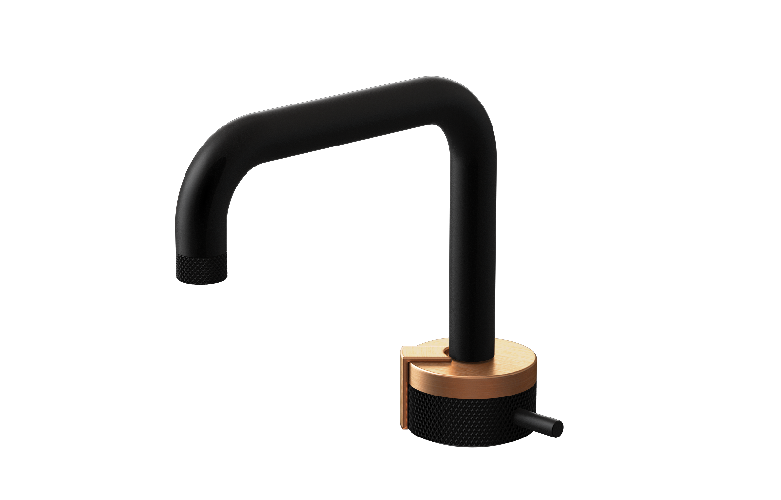 E-11500-R1BRG-L2BRG-MBK Однорычажный прогрессивный смеситель для раковины - излив 15,3см GRAFF MOD+