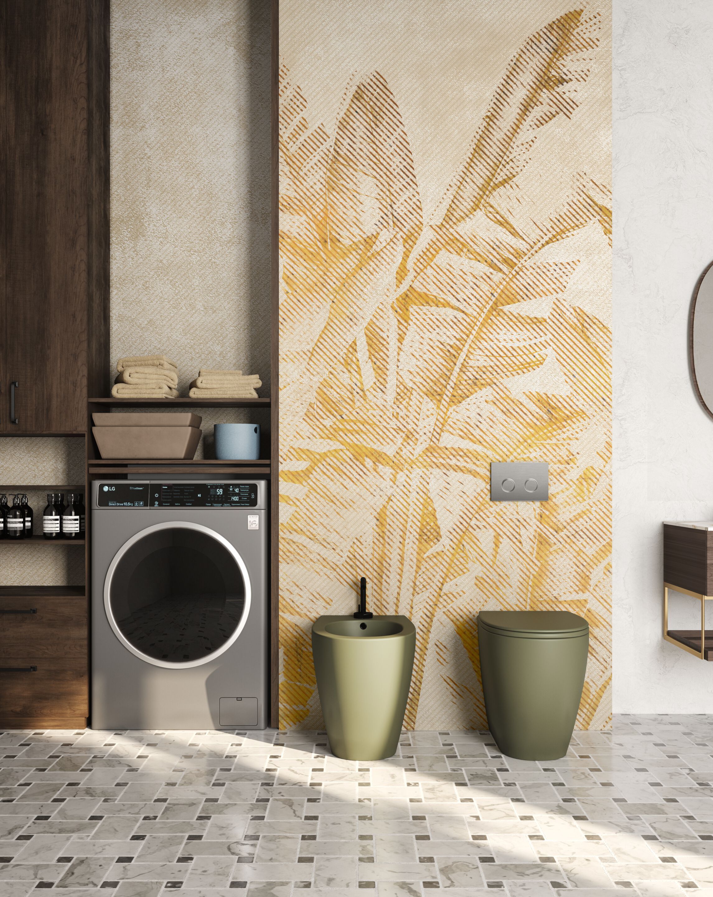 Обои с цифровой печатью Inkiostro Bianco Water-drop ARCH-00055737 - Вид №1