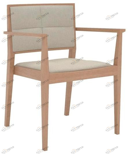 Andreu World Стул из бука с подлокотниками Manila So2033