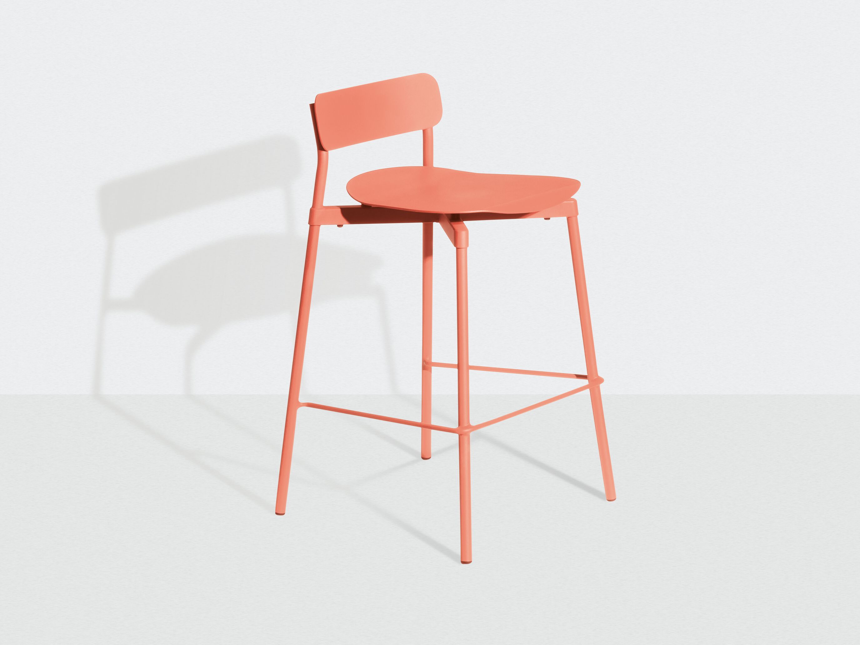 Высокий штабелируемый алюминиевый стул с порошковым покрытием с подставкой для ног Petite Friture Fromme ARCH-00091817 - Вид №27