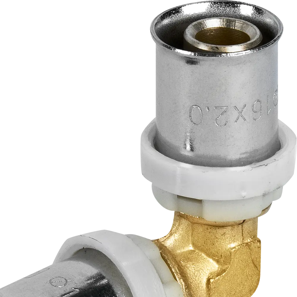 Угловой фитинг AQUABEAM 90° 16 мм для трубных систем 82275212 STLM-0023757 - Вид №1