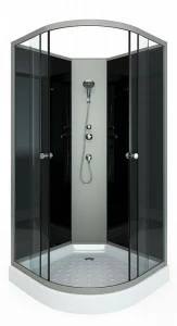 Душевая кабина Arcus S-01G (90х90) без крыши- низкий поддон, тонированное стекло S-01G