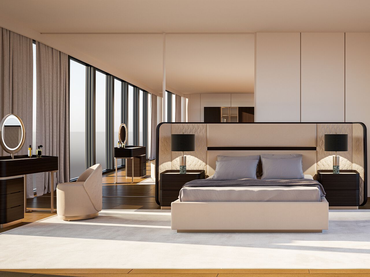 Деревянная прямоугольная тумбочка с ящиками NDESIGN Tawny ARCH-00027531 - Вид №3