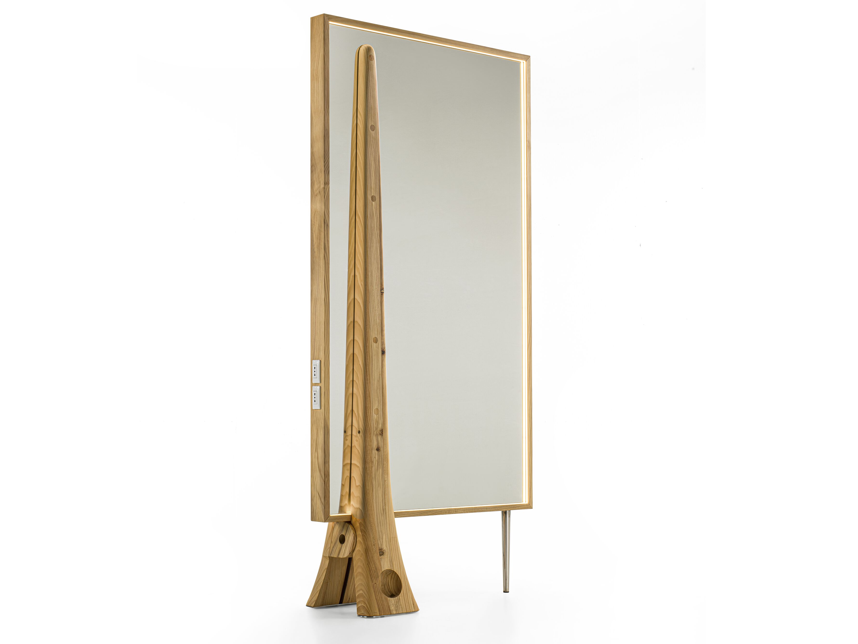 Кедровое зеркало со встроенным освещением Riva 1920 Wood Nature ARCH-00049236