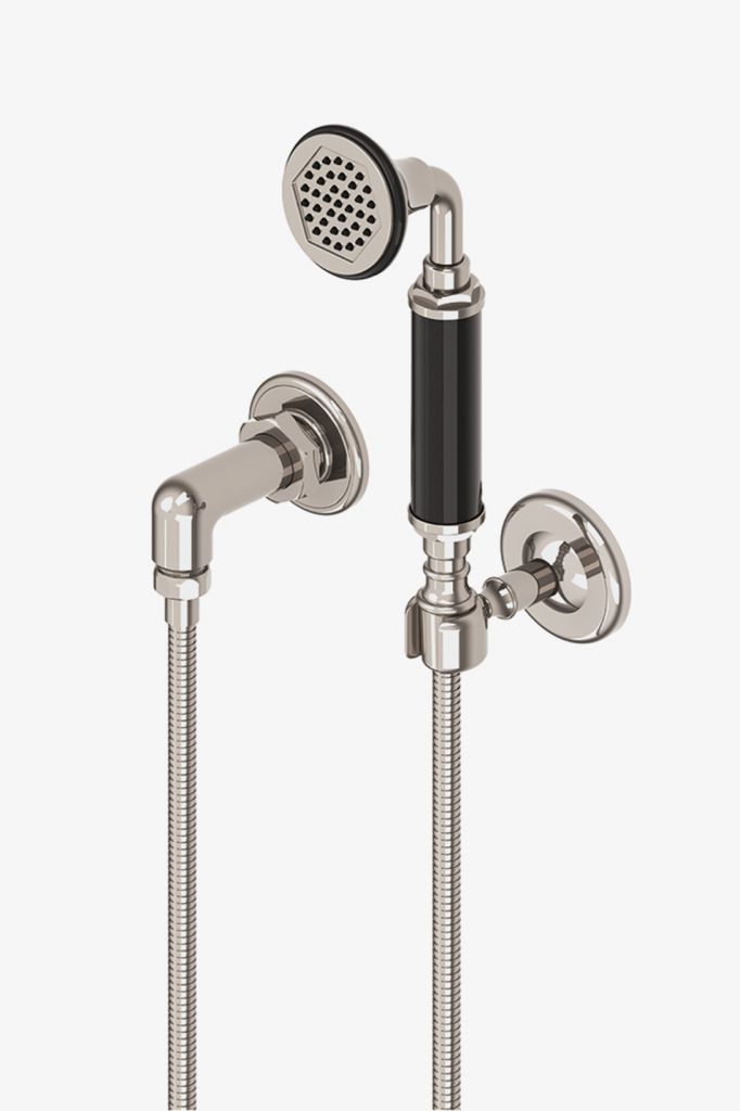 RGHS01 Регулятор ручного душа на крючке с черной ручкой Waterworks 