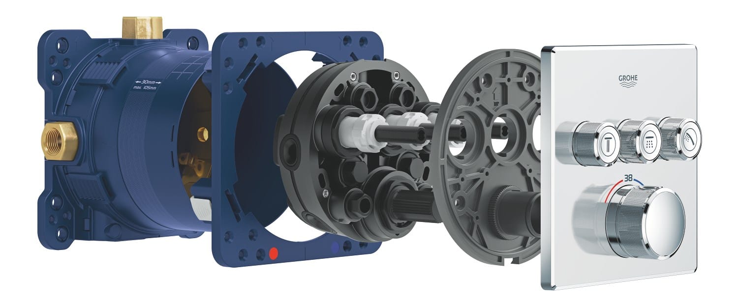 3-ходовой термостатический смеситель Grohe Grohtherm SmartControl ARCH-00128873 - Вид №26