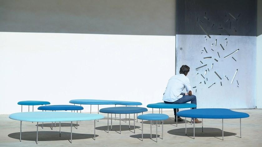 Capdell Низкий табурет с тканевой обивкой Droplets sun-id-1429633 - Вид №7