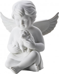 10640540 Rosenthal Фигурка Rosenthal Ангел с собакой 14,5см, фарфор Фарфор