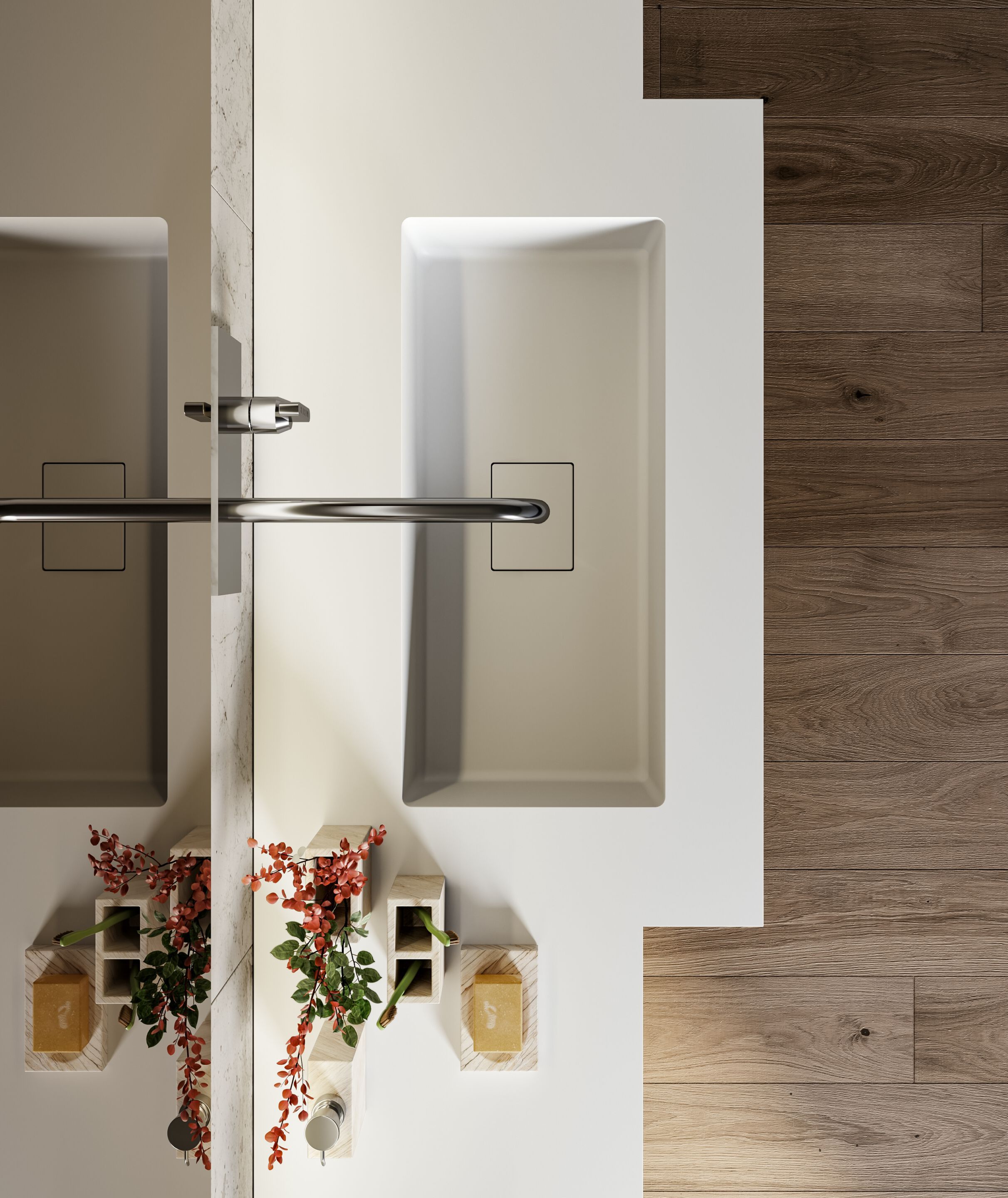 Подвесной шкаф для умывальника с зеркалом Birex Lapis ARCH-00151028 - Вид №3