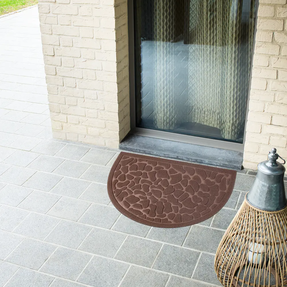 88249559 Коврик Inspire HR Lenzo 40x60 см резина цвет коричневый STLM-0077022