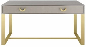 FRATO Прямоугольный латунный письменный стол с ящиками  Ffu120001aam