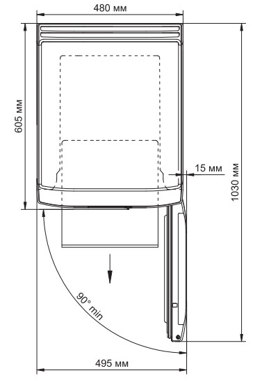 9283682 Морозильный шкаф  Бирюса 416 белый STDN-0101413 - Вид №5