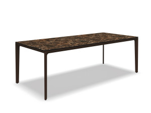 Прямоугольный садовый стол с керамической столешницей