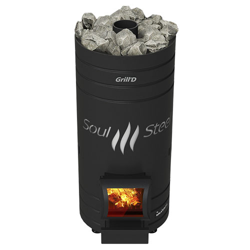 Печь для бани GRILL'D Bochka 160 Short с баком для воды 4962 - Вид №1