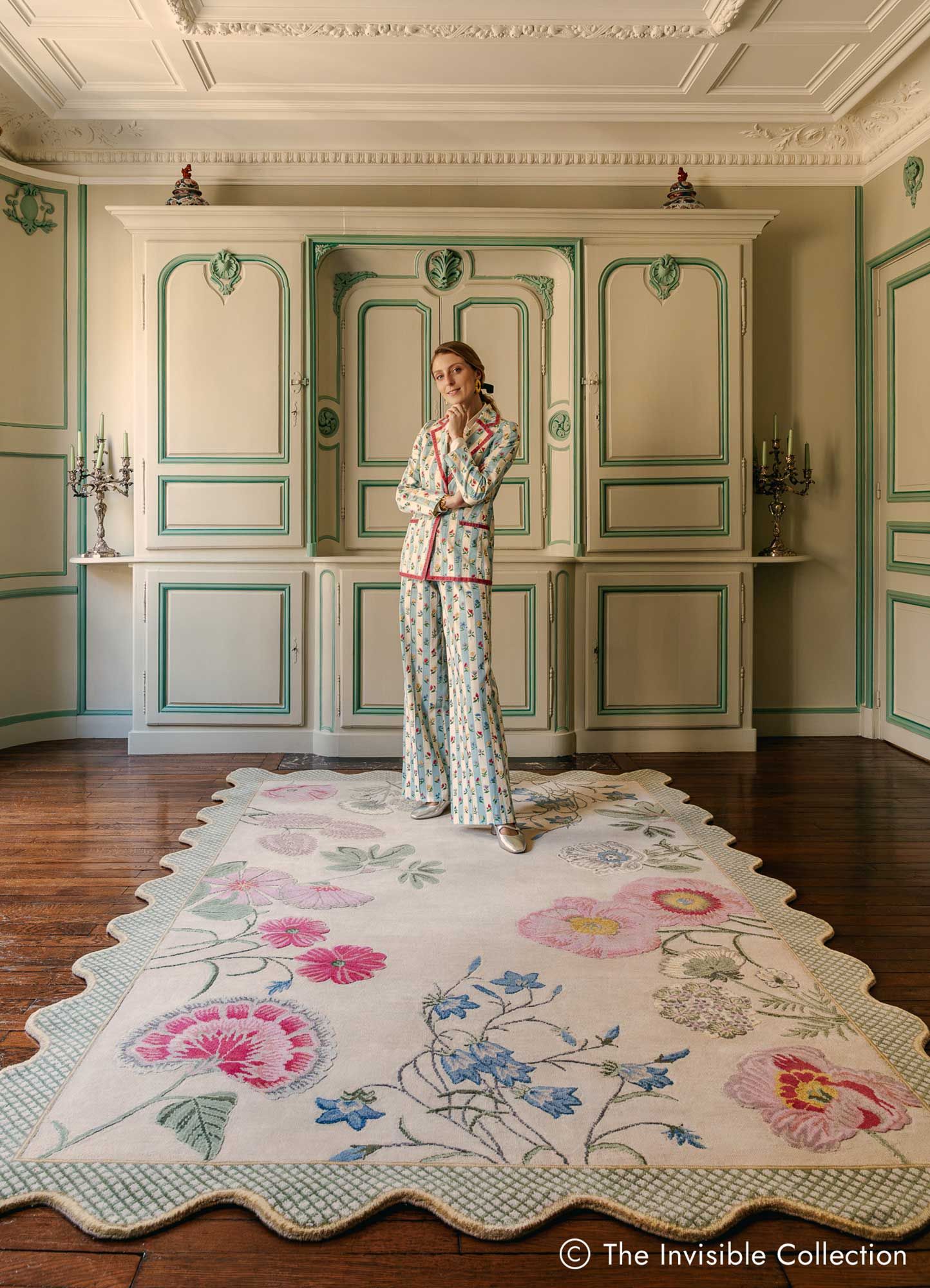 Прямоугольный ковер ручной работы из шерсти Jaipur Rugs Jardins du Monde ARCH-00025703 - Вид №1