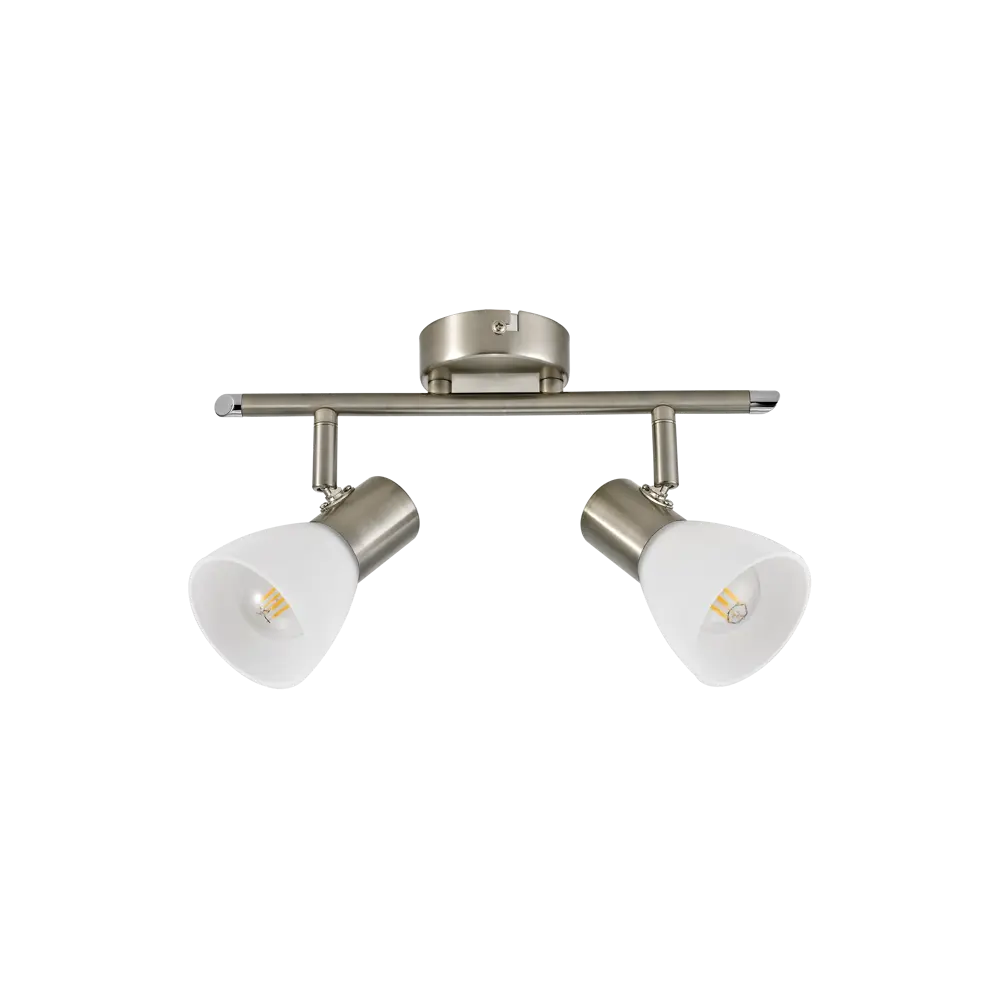 INSPIRE City — поворотный спот с двумя плафонами в стиле никель 82389952 STLM-0026207 - Вид №3