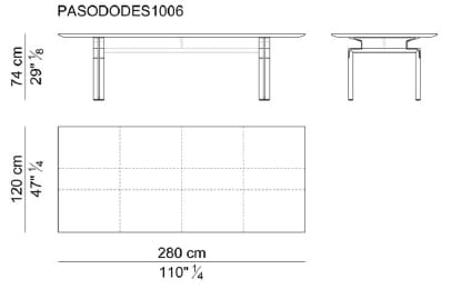 Прямоугольный стол для совещаний с кожаной обивкой i 4 Mariani ARCH-00139335 - Вид №4