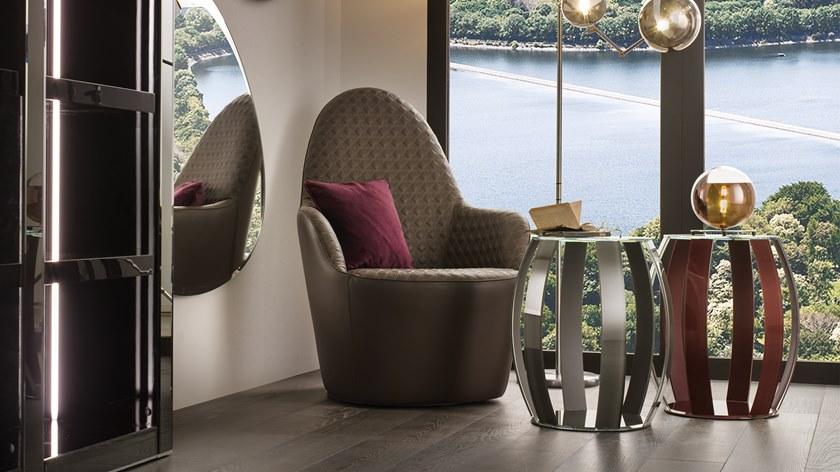 Reflex Круглый стеклянный журнальный столик для гостиной Barrique sun-id-1459677 - Вид №1