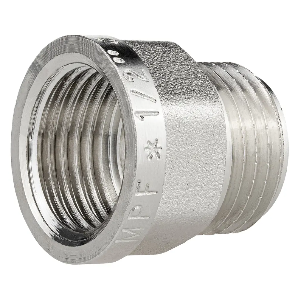 Переходник MPF для гибкой подводки 1/2" латунный никелированный 89409156 STLM-1577002 - Вид №1