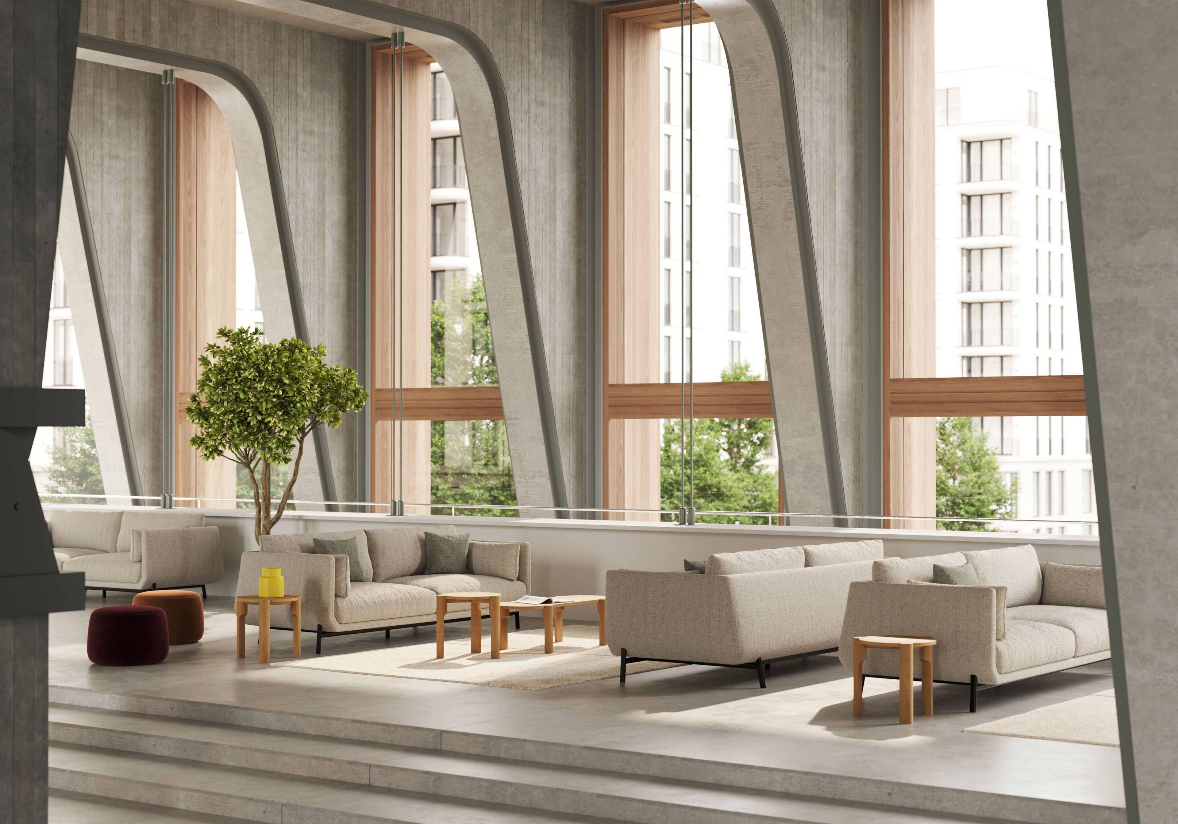 Круглый деревянный журнальный столик Omelette Editions Domus ARCH-00053734 - Вид №8