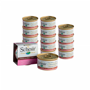 Т0040982*14 Корм для кошек тунец, курица, рис конс. 85г (упаковка - 14 шт) SCHESIR