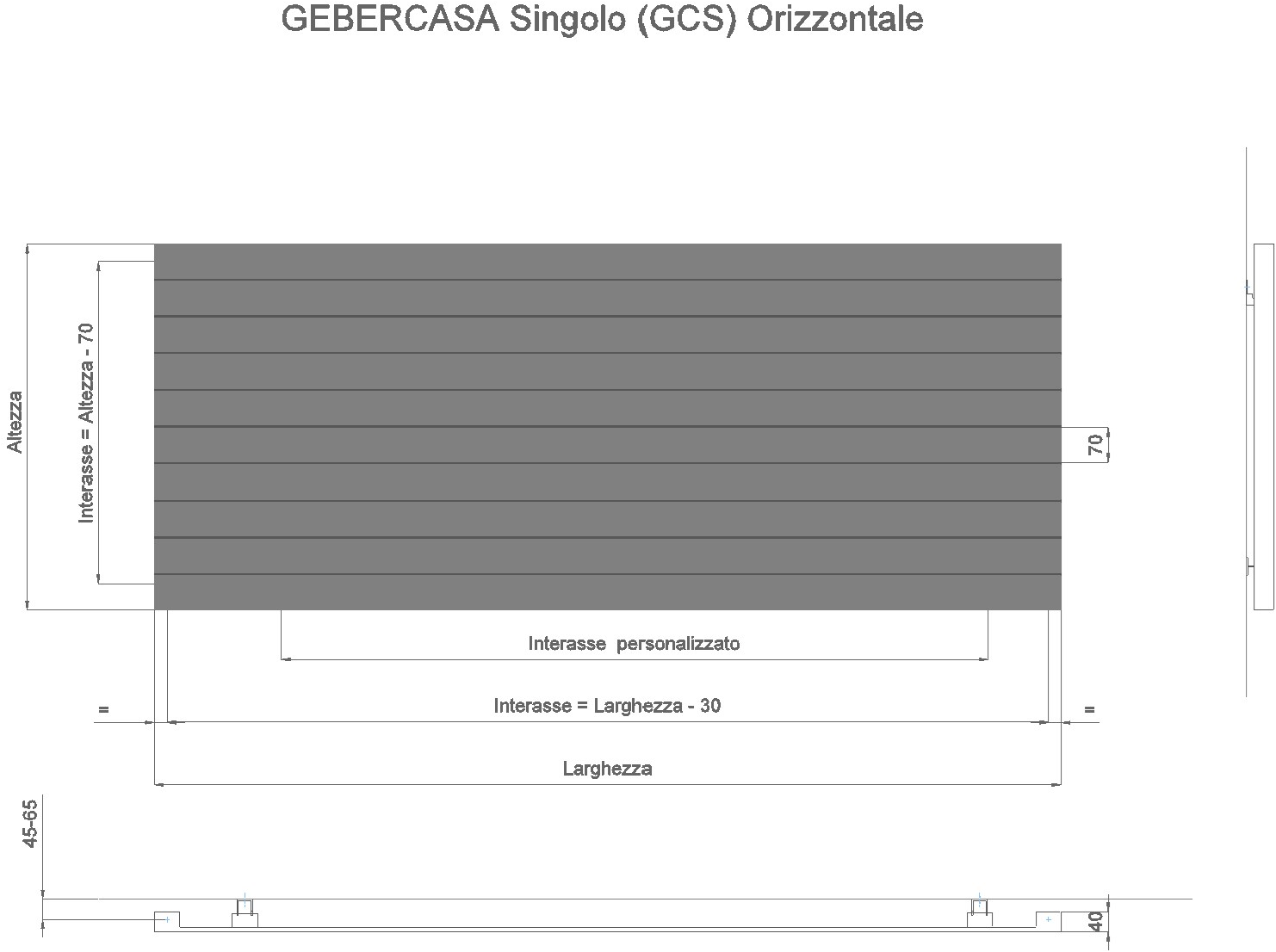 Geber Radiatori Горизонтальный настенный стальной радиатор с порошковым покрытием Geber casa sun-id-1361656 - Вид №1
