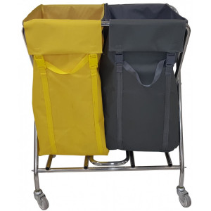 CTX 3422 Nossa Тележка для гостиниц прачечных для белья и для мусора, 2 раздельных мешка, общий объем 300 л.