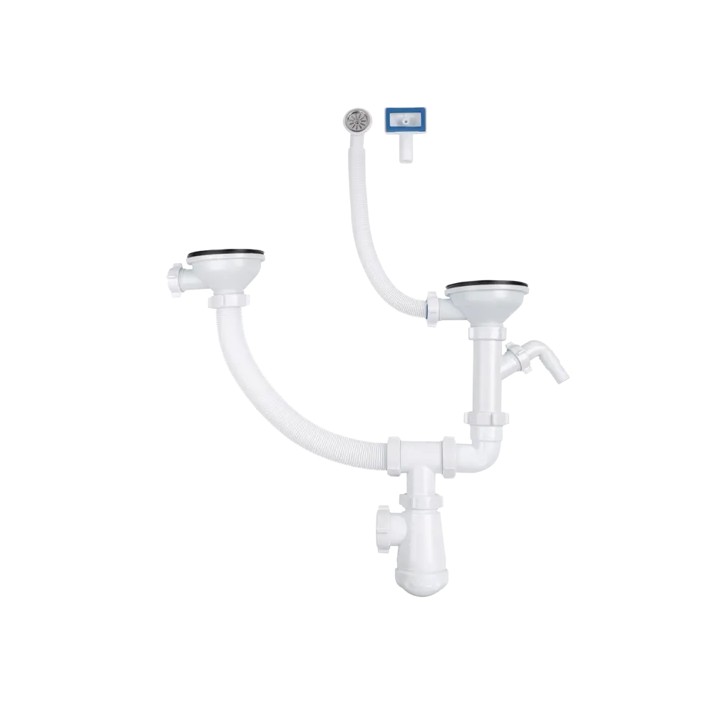 Сифон двойной EQUATION для разноуровневой мойки с подключением техники 85607177 STLM-0064558