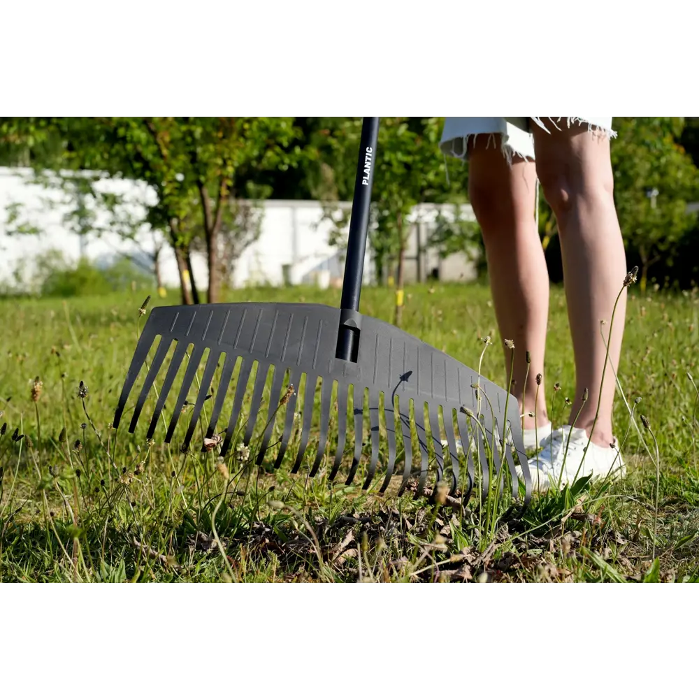 Грабли веерные Plantic Solid L 25 зубьев с черенком 168 см 89397889 STLM-1414890 - Вид №2