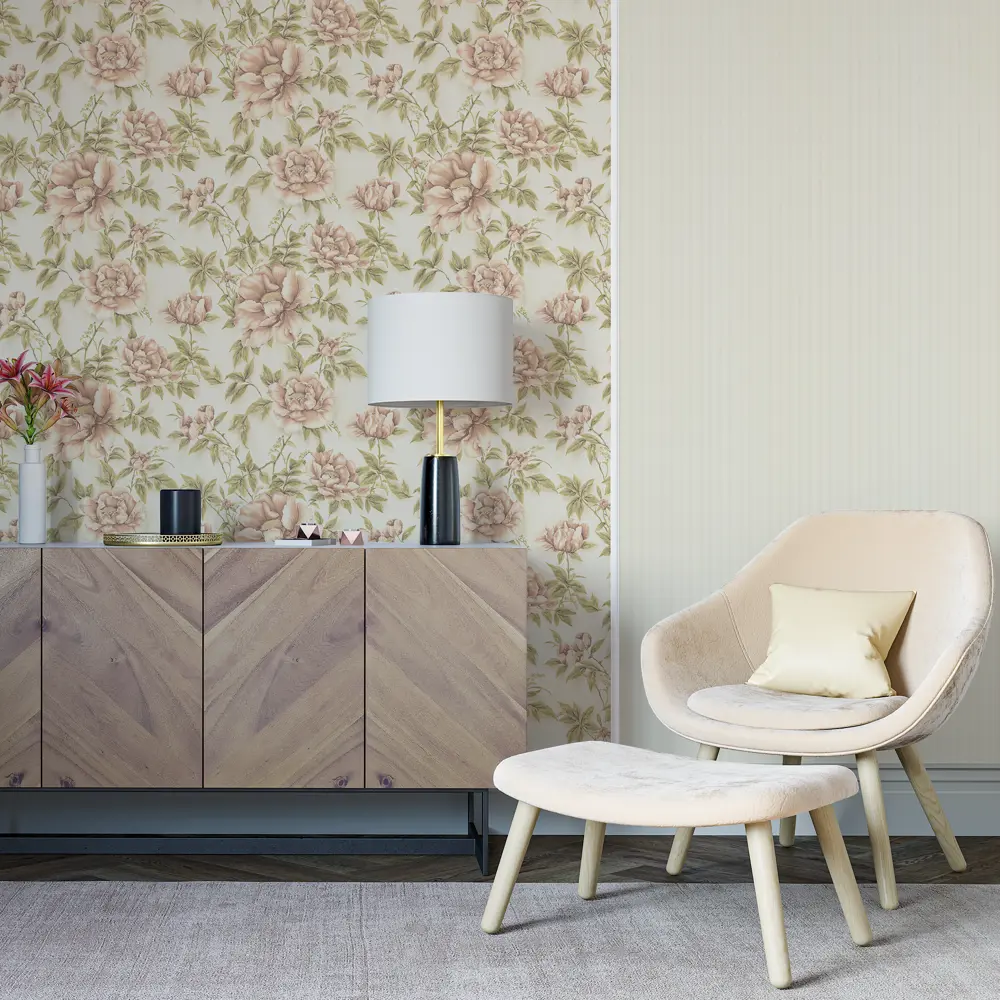 Обои флизелиновые Palitra Home Pion бежевые 1.06 м HC71519-12 STLM-2007024 - Вид №2