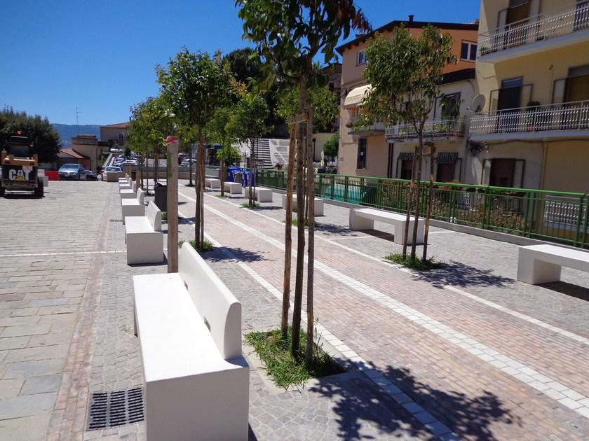 Manufatti Viscio Скамья из композитного материала в современном стиле со спинкой  Cc 25  - Вид №9