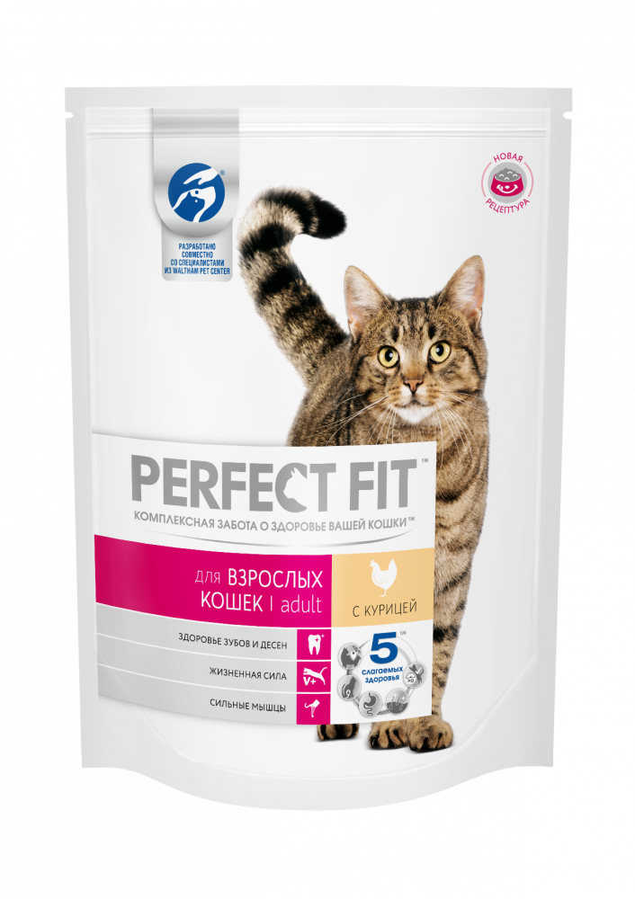 ПР0041507 Корм для кошек курица сух. 190г Perfect Fit 