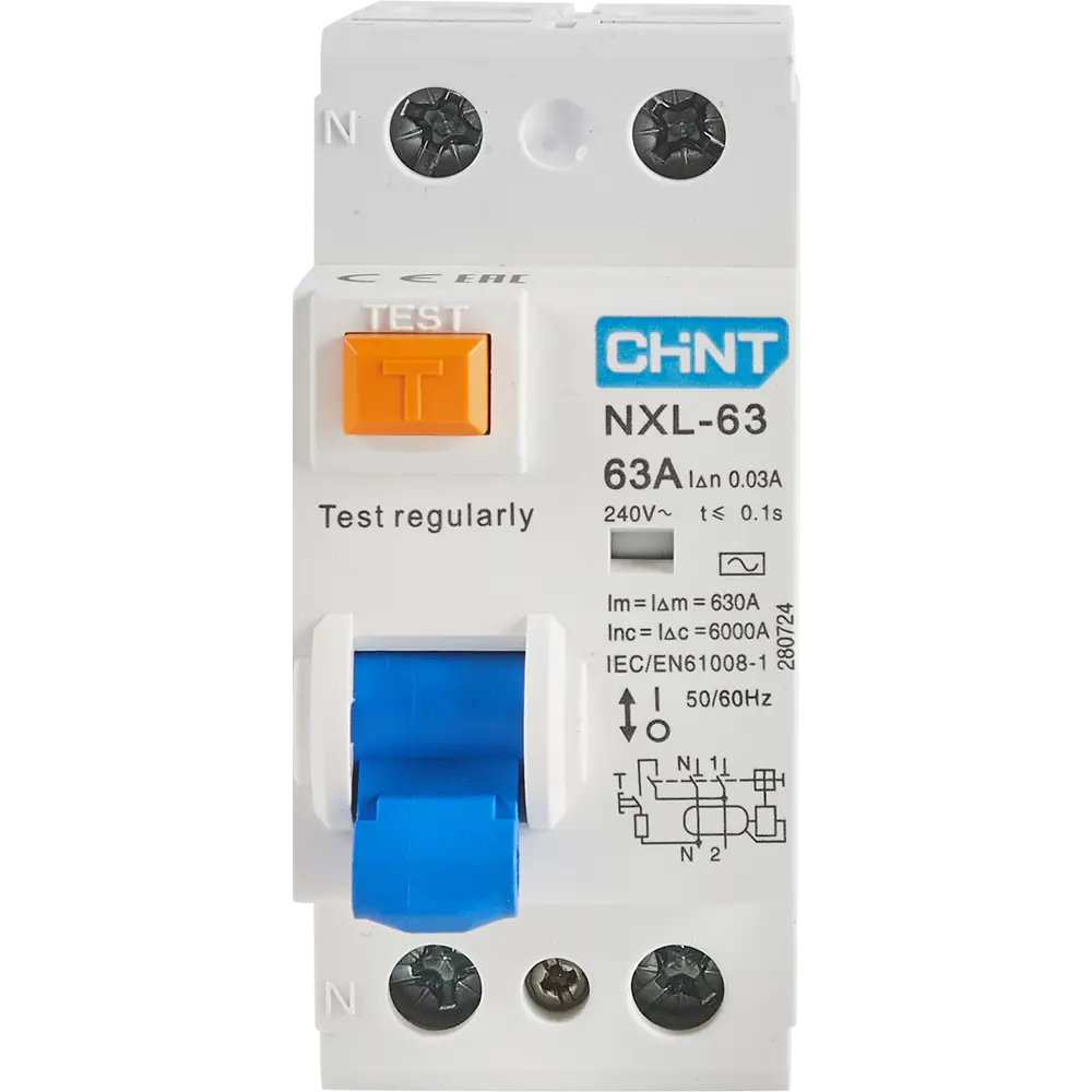 УЗО CHINT NXB-63S - автоматическая защита от токов утечки 63А 85683462 STLM-0065220 - Вид №1