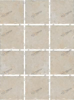 Каламкари беж полотно 1256T 9,9х9,9 Kerama Marazzi 