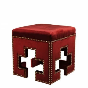 Пуфик квадратный красный 41 см Baglioni от Eichholtz EICHHOLTZ ДИЗАЙНЕРСКИЕ, EICHHOLTZ 061302 Красный