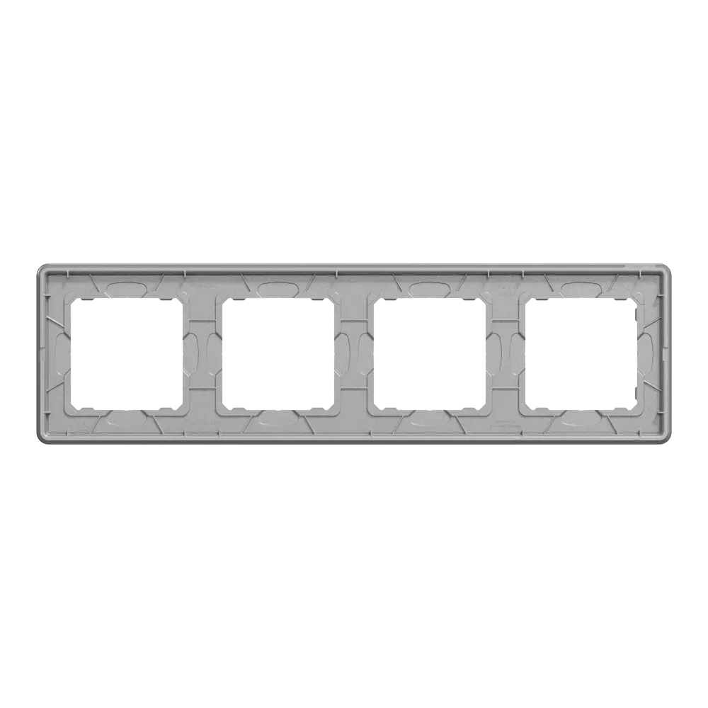 Рамка для розеток и выключателей Systeme Electric Sedna Design 4 поста, цвет дымчатое стекло STLM-2096761 - Вид №2