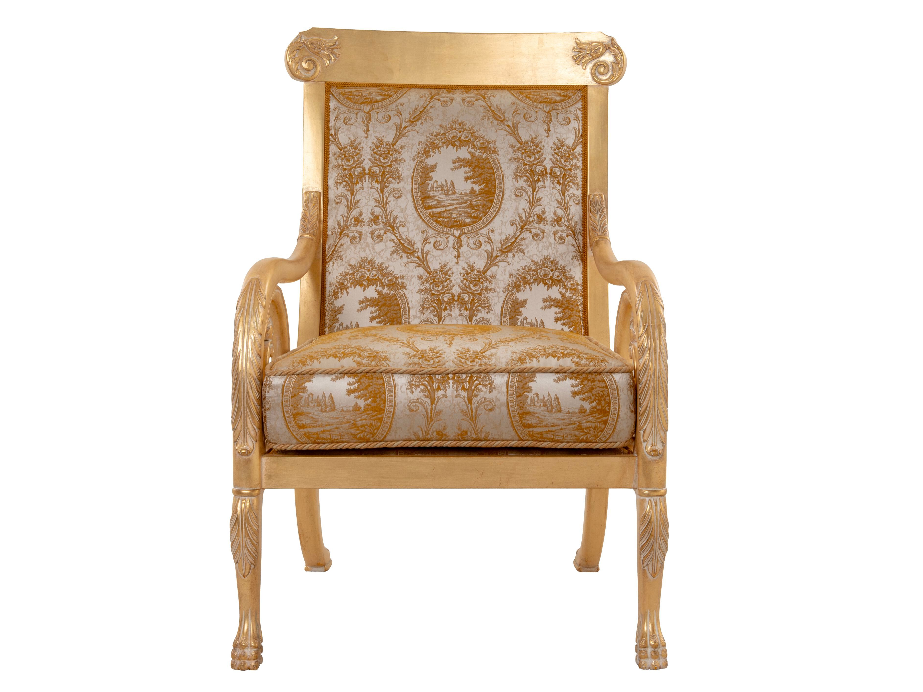 Тканевое кресло с подлокотниками Bellotti Ezio Essential Classic ARCH-00026205 - Вид №2