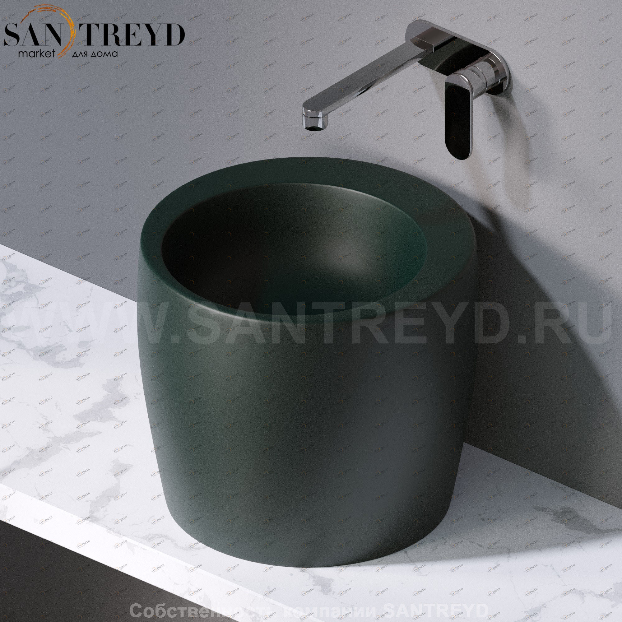 L101143 Накладная раковина на столешницу  круглая A. e T. Italia TOTEM AeT ITALIA