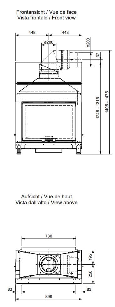 Двухсторонний дровяной камин с каталитическим фильтром RÜEGG Скрипка ARCH-00144893 - Вид №4