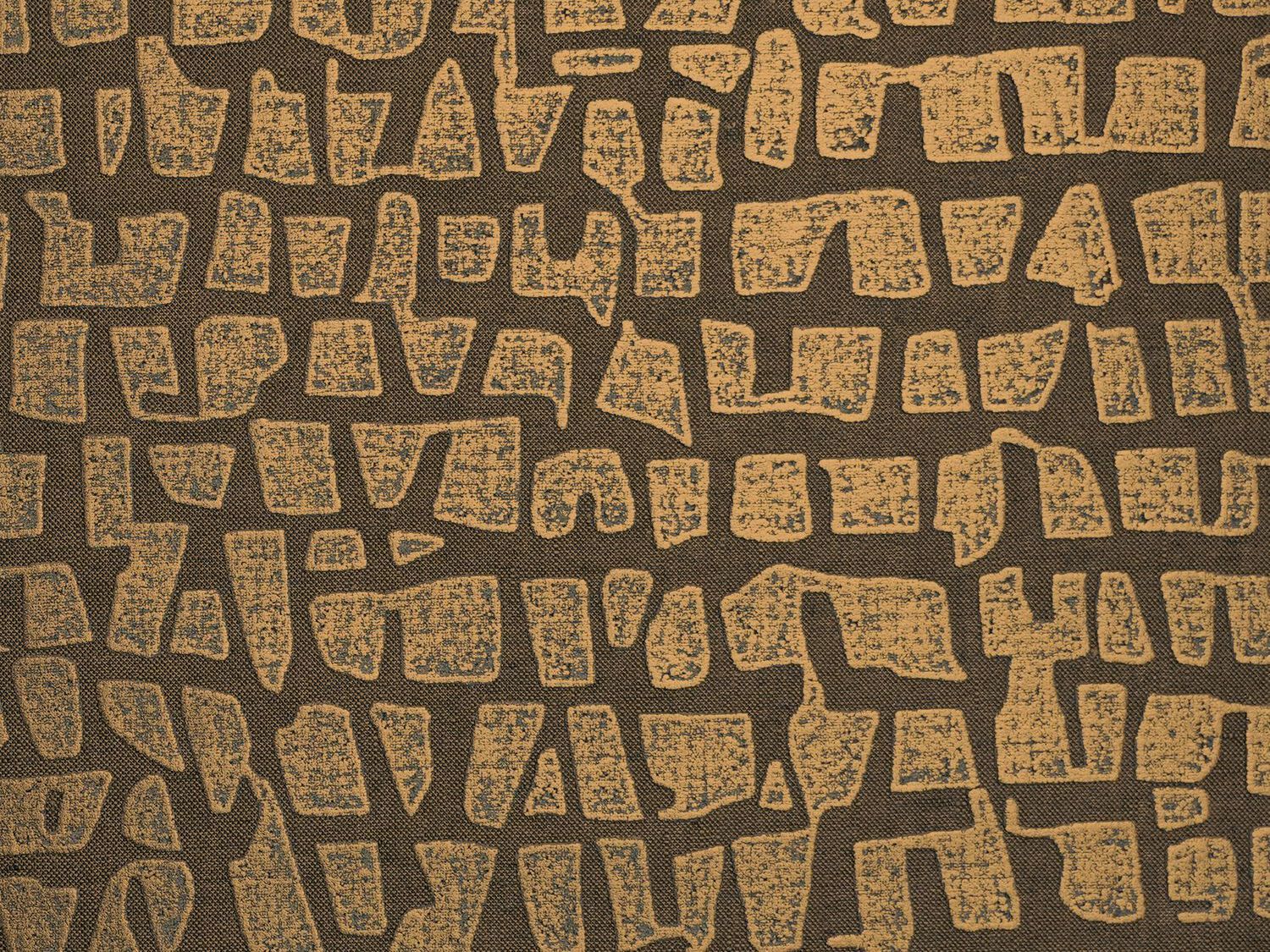 Льняная настенная ткань с графическим рисунком Casamance Linora ARCH-00086574