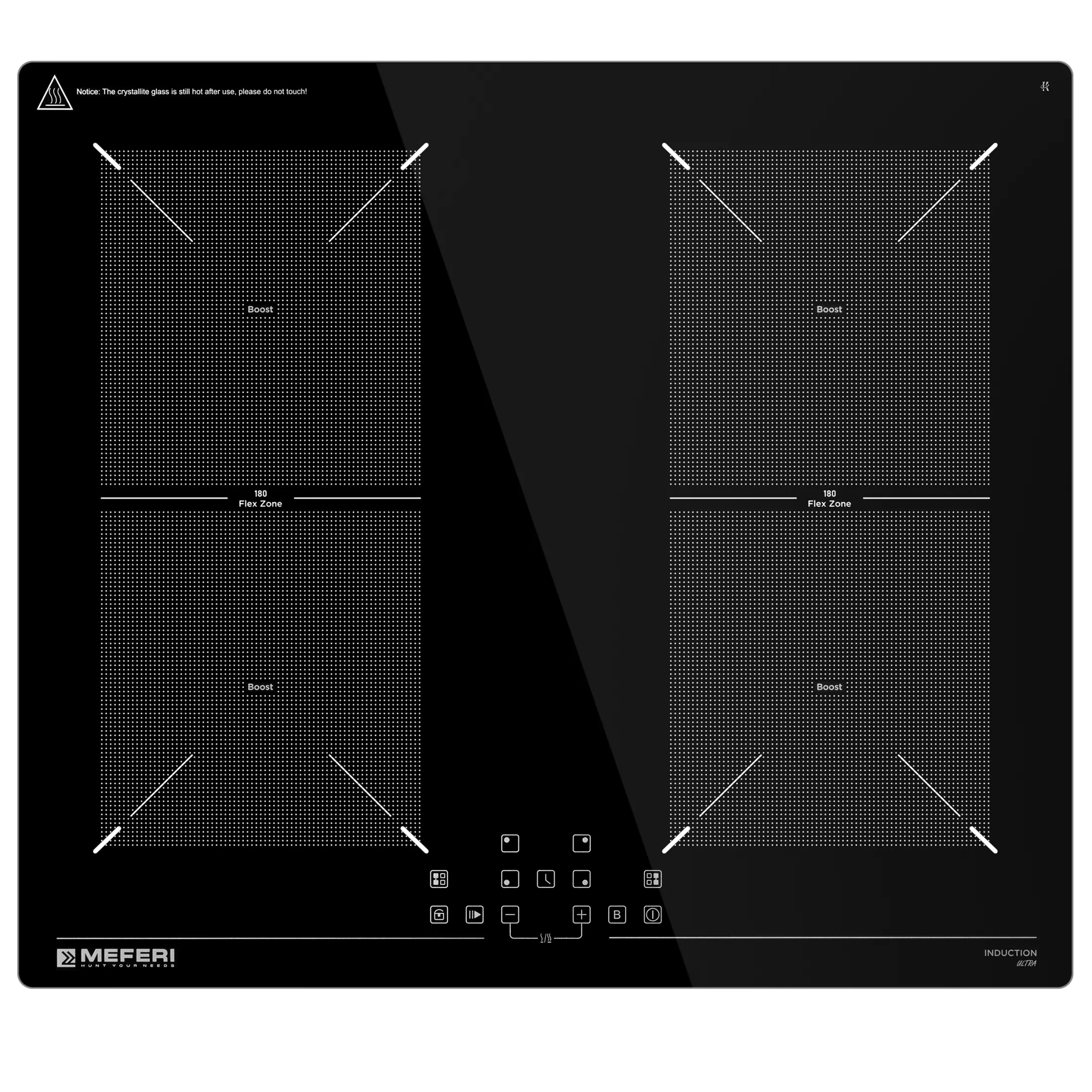 9168772 Индукционная варочная поверхность Meferi MIH604BK ULTRA STDN-0057381