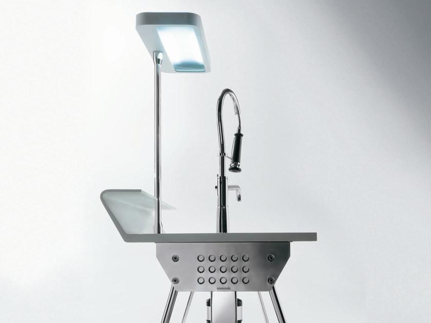 ERNESTOMEDA Кухня с Corian® и столешницей из нержавеющей стали Solaris sun-id-1358353 - Вид №2