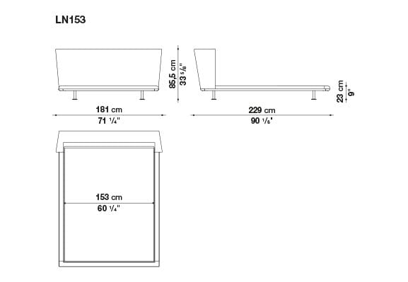 Двуспальная кровать с мягким изголовьем B&B Italia Noonu ARCH-00015719 - Вид №1