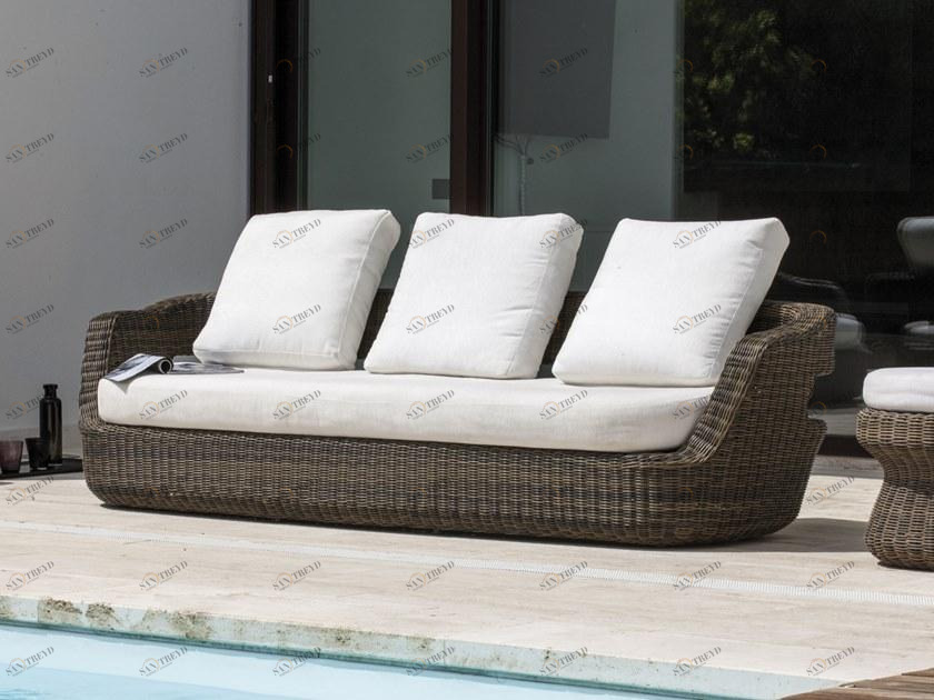 Unopiù Садовый диван 3 мест из waprolace® Eden Eddit