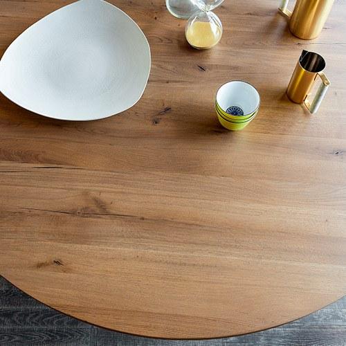 Devina Nais Круглый обеденный стол из массива дерева sun-id-1516396 - Вид №2